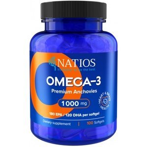 NATIOS Omega-3 Premium Anchovies 1000 mg 100 kapslí