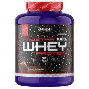 Ultimate Nutrition Prostar 100% Whey Protein 2300 g - čokoládový narozeninový dort