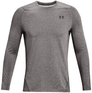 Pánské funkční tričko Under Armour CG Armour Fitted Crew - charcoal light heather - XL - 1366068-020