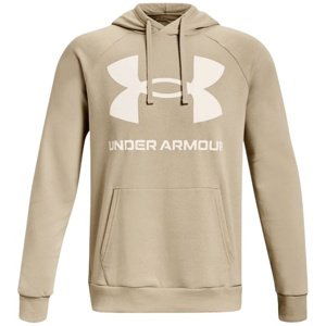 Pánská mikina Under Armour Rival Fleece Big Logo HD - khaki base - XXL - 1357093-290