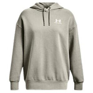 Dámská mikina Under Armour Essential Flc OS Hoodie - grove green - XS - 1379495-504