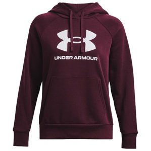 Dámská mikina Under Armour Rival Fleece Big Logo Hdy - dark maroon - S - 1379501-600