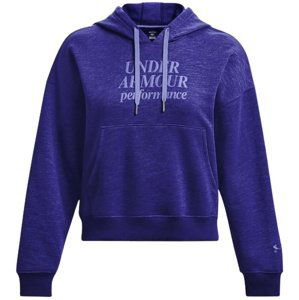 Dámská bavlněná mikina Under Armour Essential Script Hoodie - sonar blue - L - 1374107-468