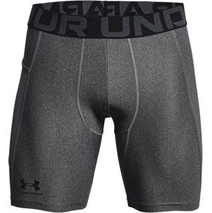 Pánské kompresní šortky Under Armour HeatGear Shorts - carbon heather - 3XL - 1361596-090