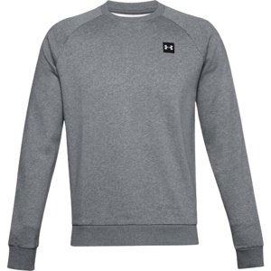 Pánská mikina Under Armour Rival Fleece Crew - pitch gray light heather - XXL - 1357096-012