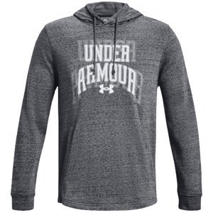 Pánská mikina Under Armour Rival Terry Graphic HD - pitch gray full heather - XXL - 1379766-012
