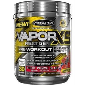 Muscletech VAPOR X5 Next Gen Pre-Workout 232 g - ovocný punč