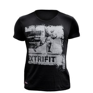 Extrifit Tričko černé LOGO šedé - M