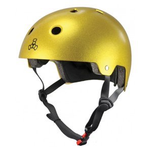 Triple Eight - Dual Certified Helmet EPS Liner Gold Flake - helma Velikost: L/XL