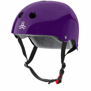 Triple Eight - The Certified Sweatsaver Helmet Purple Glossy - helma Velikost: S/M
