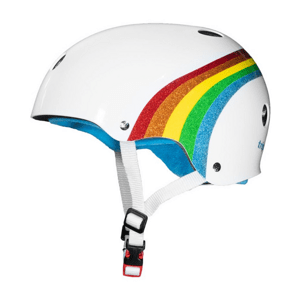 Triple Eight - The Certified Sweatsaver Helmet Rainbow White - helma Velikost: L/XL
