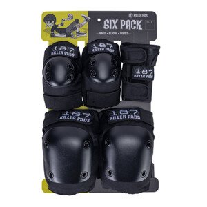 187 Killer Pads - Black Six Pack - Sada chráničů pro dospělé Velikost: S/M