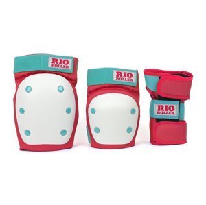 Rio Roller - Dámská Sada chráničů - Triple Pad Set Red/Mint Velikost: M