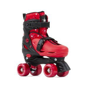 SFR - Nebula Adjustable Black/Red - nastavitelné trekové brusle Velikost (brusle): M (29, 30,5, 32, 33)