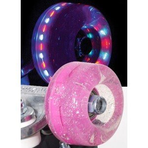 Rio - Roller Light Up 58mm - Pink Glitter (sada 4 koleček)