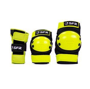 SFR - Dětská sada chráničů - Youth Ramp Triple Pad Set Black/Lime Velikost: L