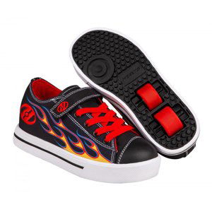 Heelys - Snazzy X2 - Black/Yellow/Red Flame - koloboty Velikost boty: 35