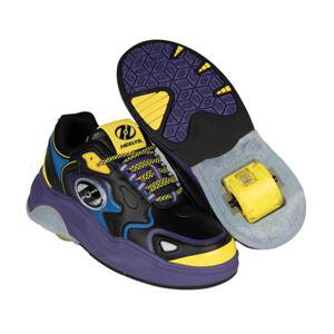 Heelys - Mega Pro - Ryder - Black/Royal Purple/Neon Yellow - koloboty Velikost boty: 40,5