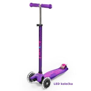 Micro - Maxi Deluxe LED Purple - Dětská koloběžka