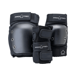 Pro-Tec - Street Gear Junior 3 Pack Open Black - Dětská sada chráničů Velikost: S