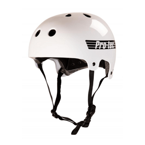 Pro-Tec - Old School Cert Gloss White - helma Velikost: XS