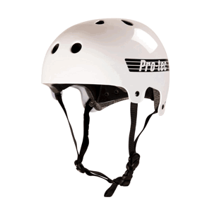 Pro-Tec - Old School Cert Gloss White - helma Velikost: M