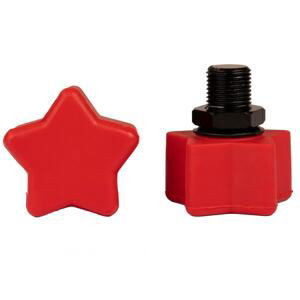 Rookie - Adjustable  Toestop Star Red - nastavitelná brzda na trekové brusle