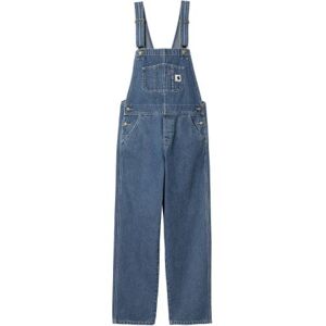 LACLÁČE CARHARTT WIP Bib Overall Straigh - modrá