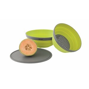 Outwell Collaps Bowl & Colander Set Lime Green