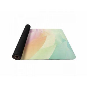 YATE Yoga mat přírodní guma, vzor P, 4 mm - duhová