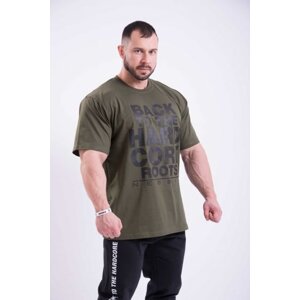 Nebbia Hardcore tričko 391, M, khaki