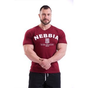Nebbia Hardcore tričko s výšivkou 396, XL, bordo