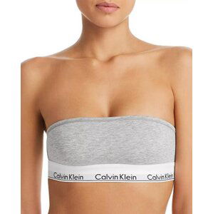 Calvin Klein Podprsenka Bandeau Grey , L, šedá