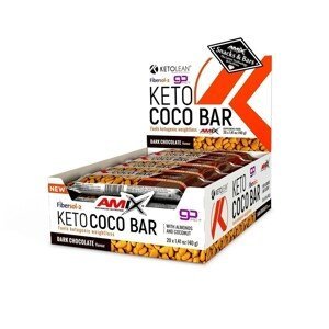 AMIX KetoLean Keto goBHB Coco Bar , 20x40g, Dark Chocolate