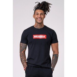 Nebbia Basic pánské tričko 593, černá, M