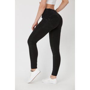 Boost Jeans Boost Jeans Mid Waist Black , černá, S