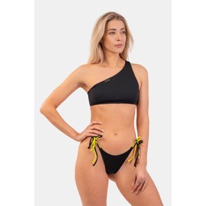 Nebbia Bandeau Bikini plavky na jedno rameno 448, černá, S
