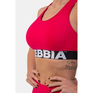 Nebbia Sportovní podprsenka se střihem Cross Back 410, XS, růžová