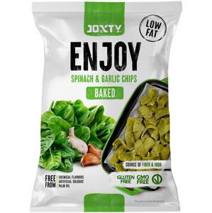 Enjoy Chips JOXTY Snack Pečené bramborové chipsy se špenátem a česnekem 40g, 40g