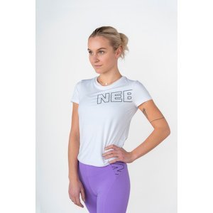 Nebbia FIT Activewear funkční tričko s krátkým rukávem 440 , bílá, XS