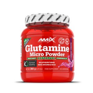 AMIX Glutamine Micro Powder Drink, Forest Fruit, 360g