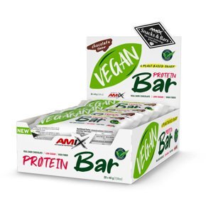 AMIX Vegan Protein Bar, 20x45g, Čokoláda