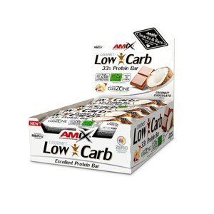 AMIX Low-Carb 33% Protein Bar, Pineapple-Coconut, 15x60g
