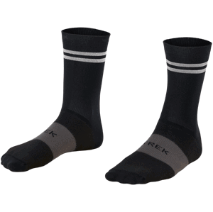 Trek Race Reflective Crew Cycling Sock M černá