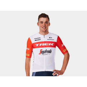 Replika pánského týmového závodního dresu Santini Trek-Segafredo XL bílá