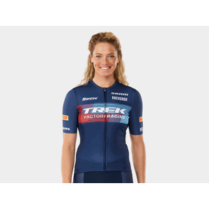 Santini Trek Factory Racing Womens Team Replica Cycling Jersey S tmavě modrá