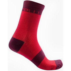 Castelli Velocissima 12 Sock S/M červená