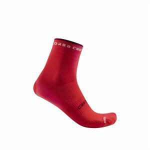 Castelli Rosso Corsa W Socks L/XL červená