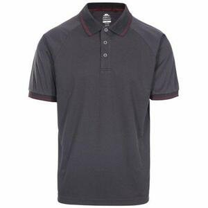 Trespass Pánské tričko s límečkem Bonington - velikost M dark grey M, Tmavě, šedá