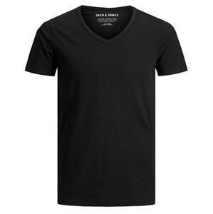 Jack&Jones Pánské triko JJEBASIC Stretch Fit 12059219 BLACK XXL